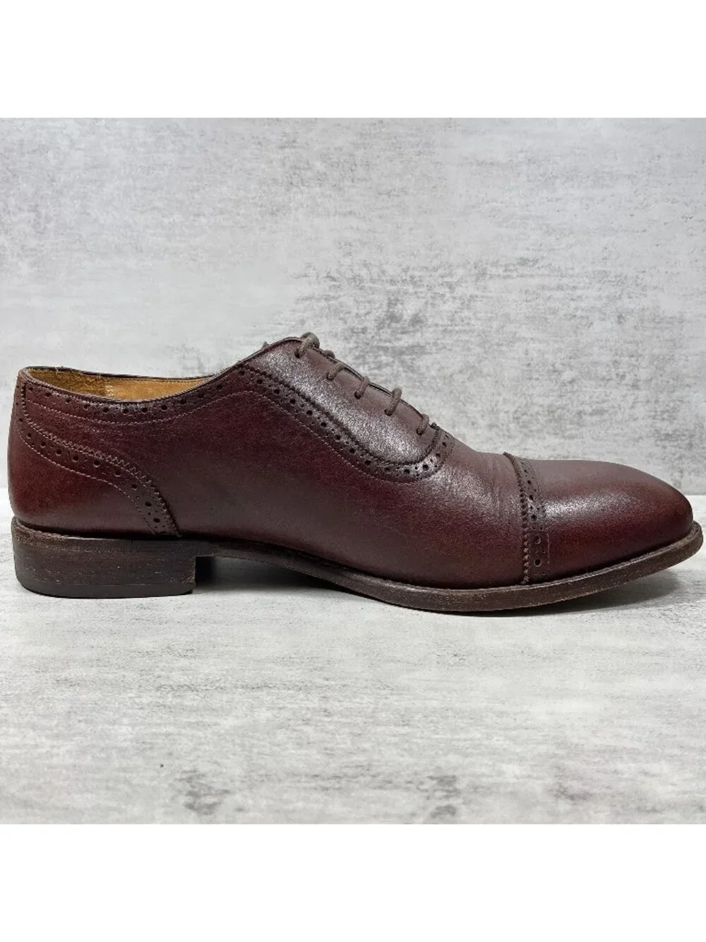 Beckett Simonon Durant Brogue Cap Toe Oxford Dress Shoes - Men's Size 12